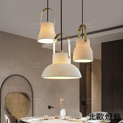 全銅陶瓷吊燈 咖啡廳裝飾餐廳三頭餐桌吊燈簡約臥室客廳吊燈