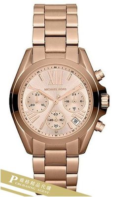 雅格時尚精品代購Michael Kors玫瑰金熱吻巴黎三環計時手錶腕錶 經典手錶 MK5799 美國正品