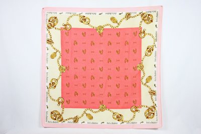 【古物箱~霹靂膠囊】蘇黎世 Felix Buhler 英式 紳士 時尚 古典 皇家 粉色 領巾 (二手 古著 老件)