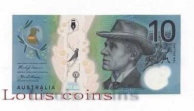 【Louis Coins】B020‧Australia‧2017澳洲‧10 Dollars塑膠鈔(533)