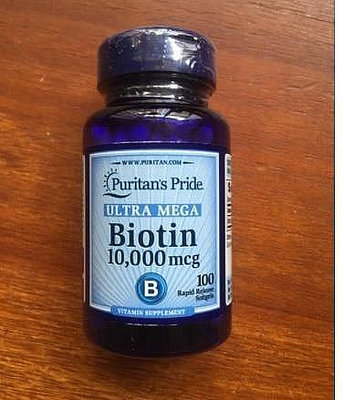 熱銷# 【現貨】Biotin維生素H生物素膠囊10000mcg100粒Puritans Pride