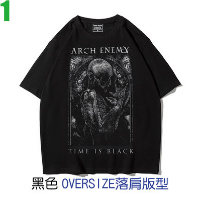 Arch Enemy【罪惡之神】OVERSIZE落肩版型短袖死亡金屬搖滾樂團T恤(2種顏色) 購買多件多優惠!【賣場一】