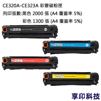 HP CE320A/CE321A/CE322A/CE323A 副廠彩雷環保碳粉匣 適用 CM1415fn/CP1525n