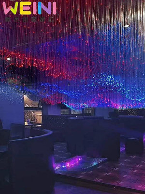 【鄰家Life】網紅餐廳走廊光纖燈LED吊頂板星空頂燈KTV天花氛圍裝飾燈浪漫定制