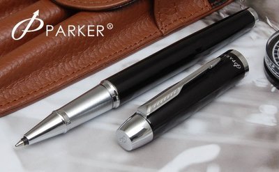 【優力文具】原廠 PARKER派克 IM 經典高級系列麗黑白夾鋼珠筆(P0799970)