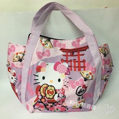 [Kitty 旅遊趣] 特價 Hello Kitty 大手提袋 凱蒂貓 手提包 側肩包 大托特包 媽媽包