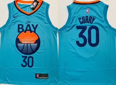 史蒂芬·柯瑞 （Stephen Curry） NBA金州勇士隊 藍色 球衣 30號