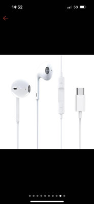 Type-C 入耳式線控耳機 高音質 適用 iPhone 15 有線耳機 麥克風 3D立體聲 通話聽歌 半入耳式