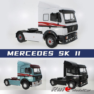 收藏模型車 車模型 預1:18 MCG梅賽德斯奔馳Benz SK II重卡拖頭卡車仿真汽車模型