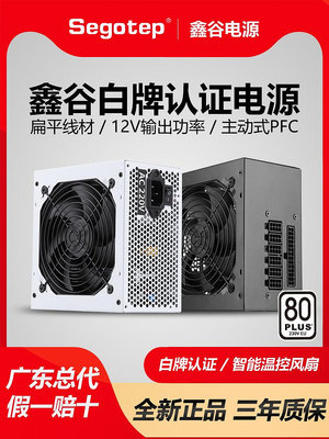 鑫谷AN650W冰山版550W/750W白牌全模臺式電腦ATX游戲白色靜音電源