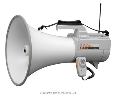 【含稅/現貨】ER-2930W TOA 45W肩帶手提式無線喊話器/附UHF 64頻道無線麥克風/附哨音