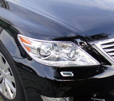 ~圓夢工廠~ Lexus LS460 LS600hl 2009~2012 鍍鉻車燈框 前燈框 大燈框 頭燈框 鍍銀飾貼