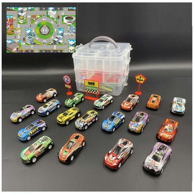 5層盒子 多美小汽車 玩具車盒子 玩具盒 多美收納盒 汽車收納盒 汽車收納 玩具組 玩具 C00010167