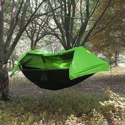 吊床新款防蚊防雨水離地懸空中樹上帳篷戶外行軍野營垂