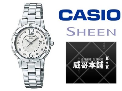 【威哥本舖】Casio台灣原廠公司貨 SHEEN系列 SHE-4021D-7A 簡約時尚三針女石英錶 SHE-4021D