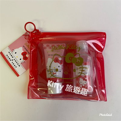 [Kitty 旅遊趣] Hello Kitty 護手霜&洗手液組 凱蒂貓花香 小禮物