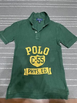 Polo Ralph Lauren 墨綠色 Polo衫 適合7 - 8歲...免運費 不議價
