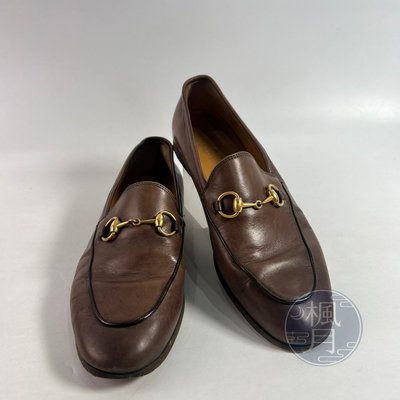BRAND楓月 GUCCI 404069 棕1955平底鞋 #35.5 牛津鞋 皮鞋 古馳 精品皮鞋