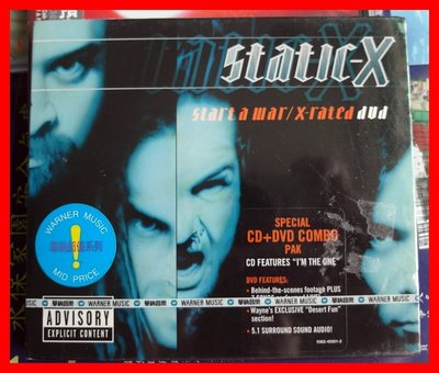 ◎2005-全新進口CD+DVD未拆!重金屬搖滾-靜止X樂團-STATIC-X-開戰專輯-Star A War-等13