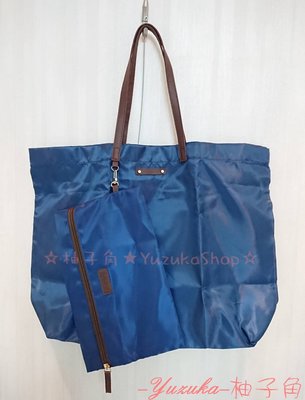 【柚子角】SONY大包包+收納袋2入組 購物袋 手提袋 大容量 子母包 手拿包 可裝A4文件 可摺疊收納 輕薄便攜
