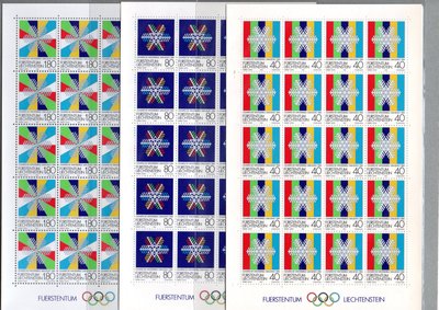 【流動郵幣世界】列支敦士登1983年南斯拉夫薩拉熱窩-冬季奧運會郵票大版張