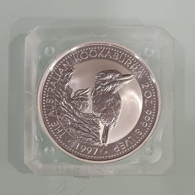 翠鳥銀幣。1997年2盎司，大銀幣。