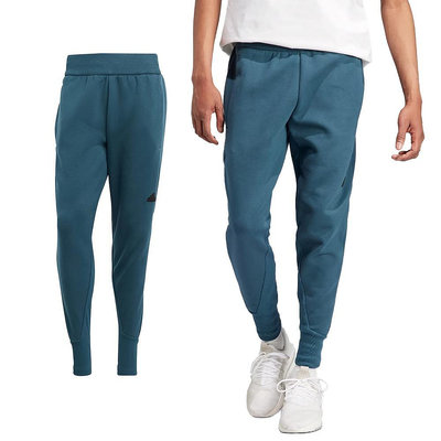 Adidas M Z.N.E. PR PT 男 藍綠色 休閒 運動 彈性 舒適 排汗 錐型 長褲 IN5100