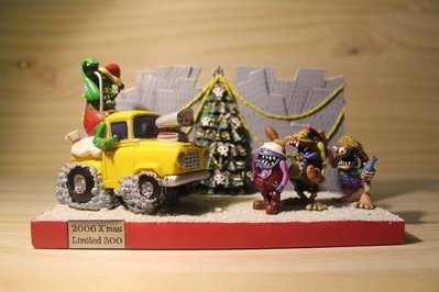 (I LOVE樂多)RAT FINK MERRY CHRISTMAS 2006聖誕限定老鼠芬克場景組 300組 絕版老品