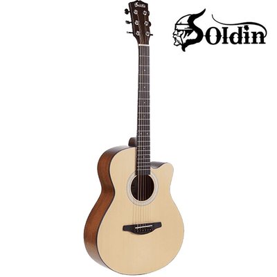 【附琴袋】Soldin SA-4030 40吋 缺角吉他 雲杉面板 民謠吉他 木吉他 送調音器/背帶/Pick