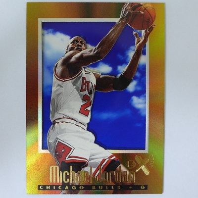 ~ Michael Jordan ~MJ麥可喬丹/名人堂.籃球之神.空中飛人 1996-97年EX2000 經典天窗卡