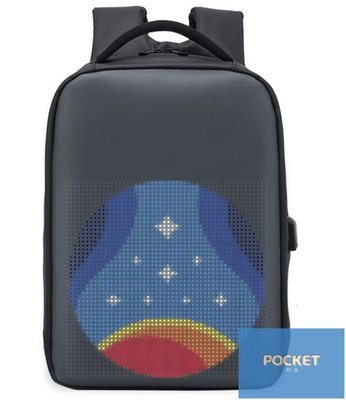LED背包LED書包顯示屏背包廣告背包代駕壁掛桌面車載背行防水爆款