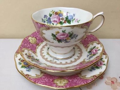 【達那莊園】Royal Albert皇家亞伯特 lady Carlyle卡萊爾夫人 英國製骨瓷器 茶杯盤三件組