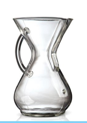 龐老爹咖啡 美國超人氣手沖 Chemex CM-6GH Glass Handle 經典手沖咖啡濾壺 玻璃把 6人份