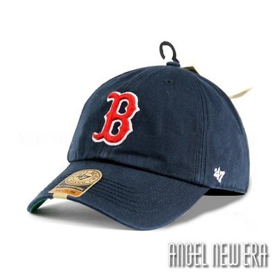 【熱賣下殺】【47 brand】MLB 紅襪 波士頓 紅襪 深藍 B 軟版 老帽 全封 穿搭 金標【ANGEL NEW