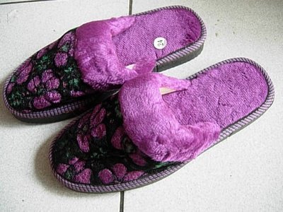 ~忻佩小舖-2~大人用保暖室內拖鞋-紫色