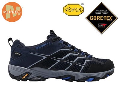 丹大戶外【MERRELL】 Moab FST 2 GTX 男鞋 藍黑 ML034211 防水/休閒鞋/登山鞋/戶外