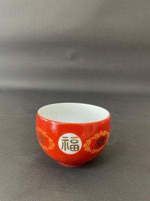 東昇瓷器餐具=大同強化瓷器福壽無疆祥瑞茶杯 1649P