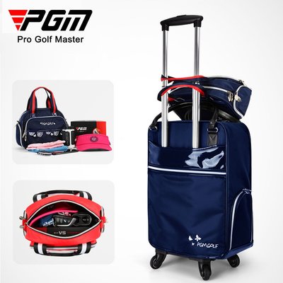 運動產品高爾夫衣物包 女士大容量行李袋 拉桿滑輪衣物包