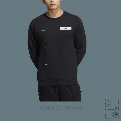 ADIDAS TH REF SWT 長袖上衣 訓練 休閒 黑 HY5837【Insane-21】【雅妤潮鞋】