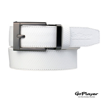青松高爾夫GoPlayer寬滑扣皮帶(黑帶頭白皮) GLE30156 $1000元