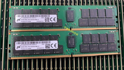 鎂光 64G DDR4 2RX4 3200伺服器記憶體條MTA36ASF8G72PZ-3G2E1TI/UI