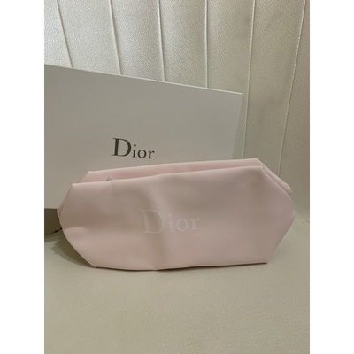 《交換禮物》Dior廸奧粉紅色化妝包 化妝包（全新台北現貨）無外盒附Dior提袋