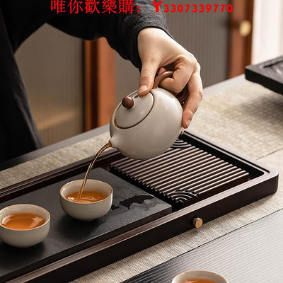 可開發票量大優惠胡桃木茶盤茶托盤家用高檔小型茶臺功夫茶具茶海中式簡約茶臺托盤