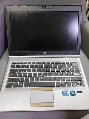 機殼漂亮 惠普筆記型電腦 11吋 HP EliteBook 2570p i5 3代 過電不開機 有電池 零件機 拍地