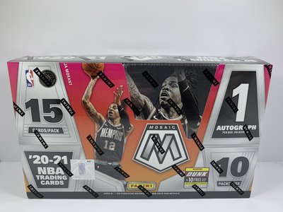 2020-21 Panini NBA Mosaic Factory Sealed Hobby Box未拆盒卡10包