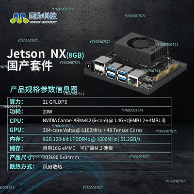 【熱賣精選】NVIDIA英偉達jetson xavier NX開發板核心板AI套件Orin載板
