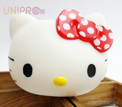 【UNIPRO】Hello Kitty 凱蒂貓 臉型筆筒 置物盒 手機座 塘膠材質 三麗鷗授權