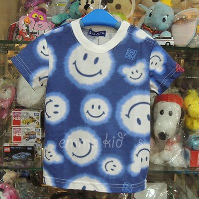 日本童裝 日本製 微笑系列 短袖 純綿 綿t 上衣 #90#95日本空運~小太陽日本精品