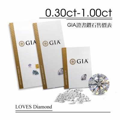 【LOVES Diamond 鑽石批發】30分/40分/50分/70分/1克拉 GIA證書天然鑽石 給您最優惠的價格