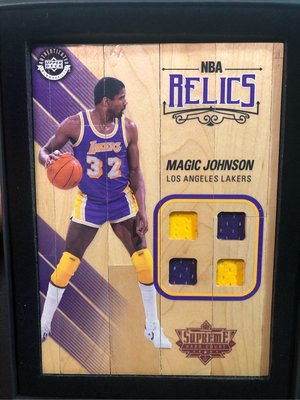 Magic Johnson Supreme Hard Court Jersey Relic